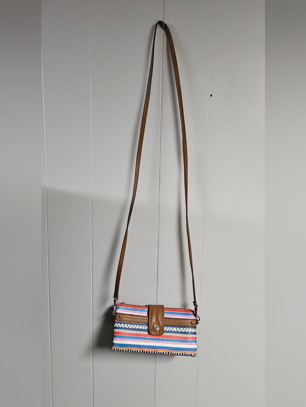 Relic Vicky Colorful Stripes Wallet Crossbody Purse